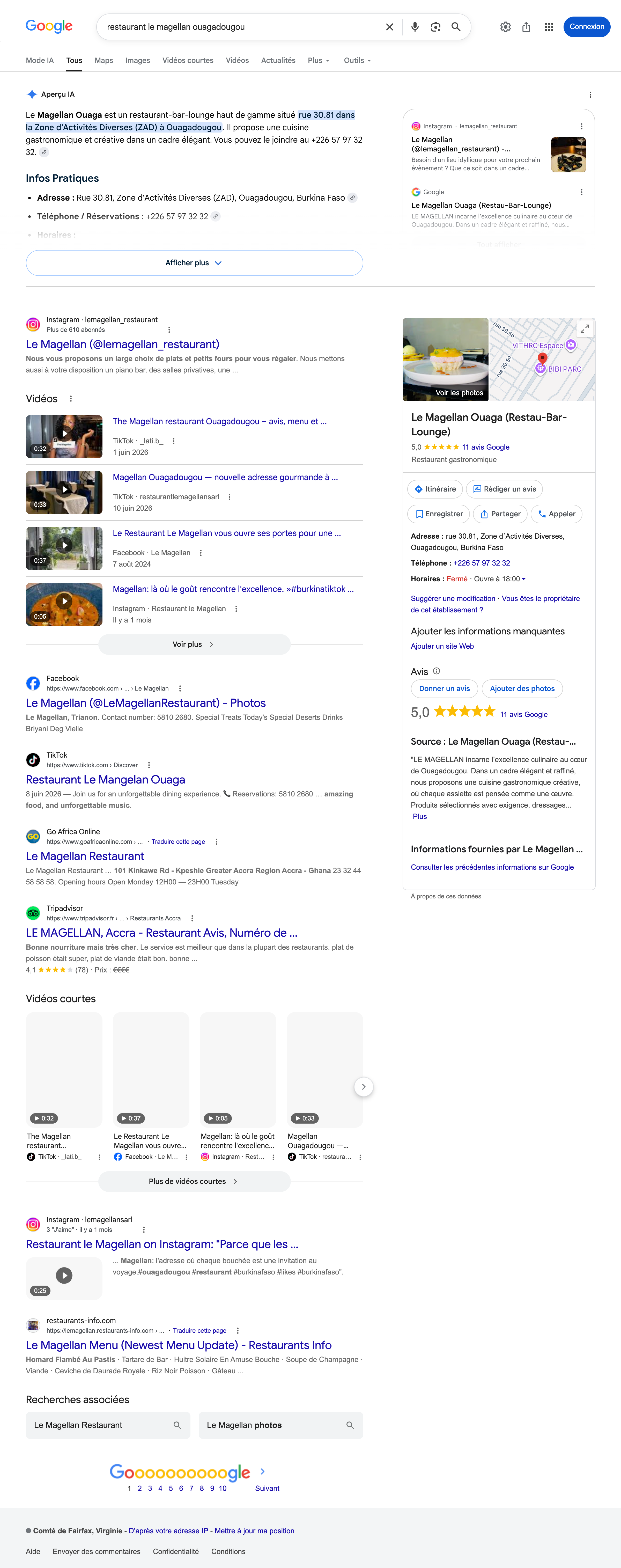 Résultats Google mélangés